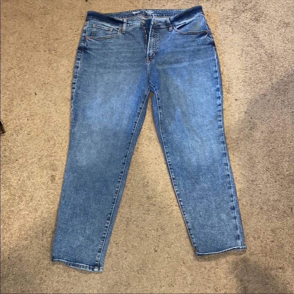OLD NAVY og straight high rise denim